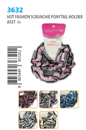 [MG36320] Magic Gold Hot Fashion Scrunchie Ponytail Holder #3632 -dz