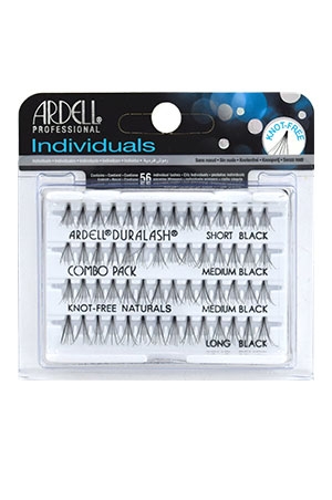 [ARD65063] Ardell Individuals Eyelashes #Knot Free Combo Pack Black