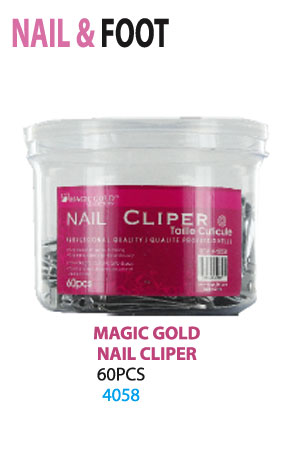 [MG94058] Magic Gold Nail Clipper  #4058 (60pc/jar) -jar