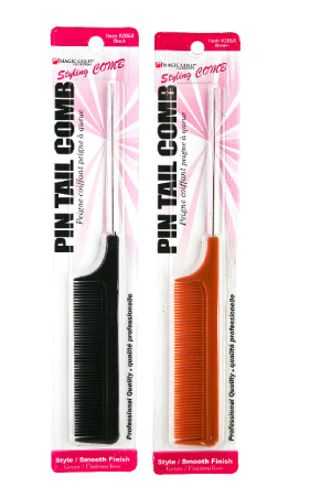 [MG92068] Magic Gold Pin Tail Comb(BK 6pcs, BR 6pcs in a box) #2068-dz