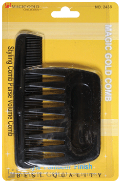 [MG02438] Magic Gold Purse Volume Comb w/ 5" Comb #2438 -dz
