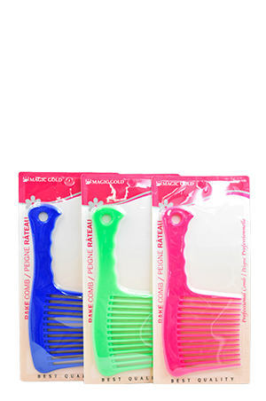 [MG75664] Magic Gold Rake Comb #7566(=2442) Asst. 12pc_COM75664 -dz