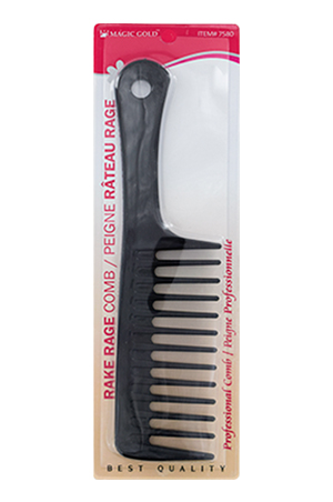 [MG75800] Magic Gold Rake Rage Comb Black #7580(=#2441)_COM75800 -dz