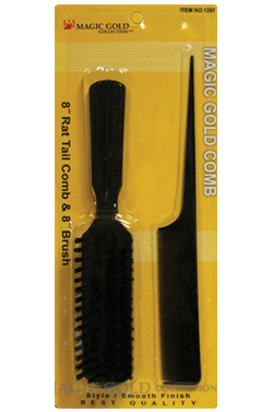 [MG91207] Magic Gold Rat Tail Comb & Brush #1207-dz