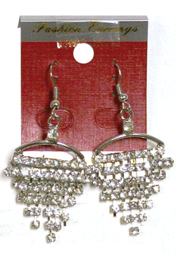 Magic Gold Rhine Stone Earring #4718 -pc