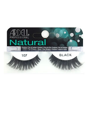 [ARD60710] Ardell Natural Eyelashes #107 Black