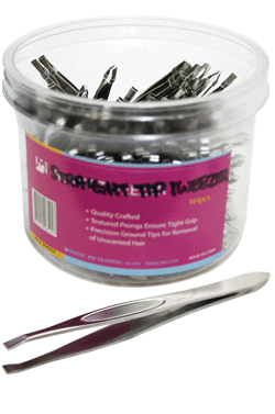 [MG06545] Magic Gold Straight /Slant Tip Tweezer#90654 (144pc/jar)-jar