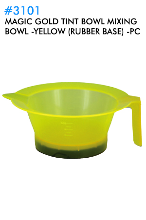 [MG93101] Magic Gold Tint Bowl Mixing Bowl#3101 ClearYellow(rubber)-pc