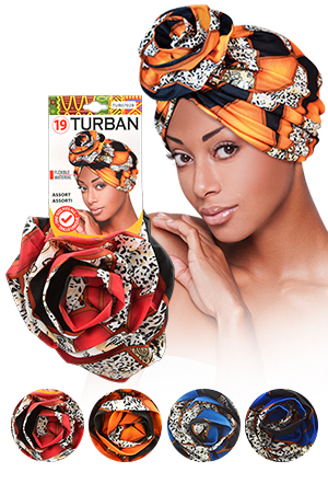 [MG07028] Magic Gold Turban (Asst) #TUR7028-dz