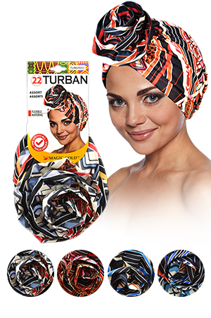 [MG07031] Magic Gold Turban (Asst) #TUR7031-dz