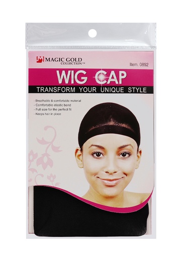 [MG90892] Magic Gold Wig Cap #0892 Black -dz