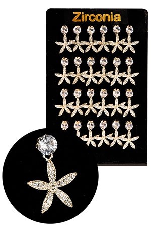 [MG89081] Magic Gold Zirconia Earring [Clear 24 pair ] #ERJ98908 -pk.