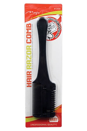 [MC12326] Magic Hair Razor Comb #12324 W/Dorco Blades-dz