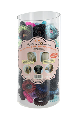 [MG00214] Magic Hair Ties Swirly Do GHA306(135pcs/jar) -Jar