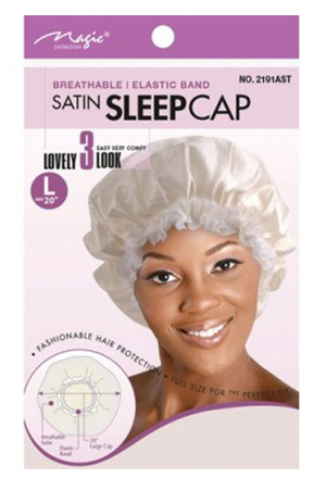 [MC02192] Magic Large Satin Sleep Cap #2191 Asst -dz