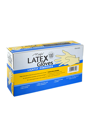 [MC07309] Magic Natural Latex Gloves [Large](100pc) #LGL-box