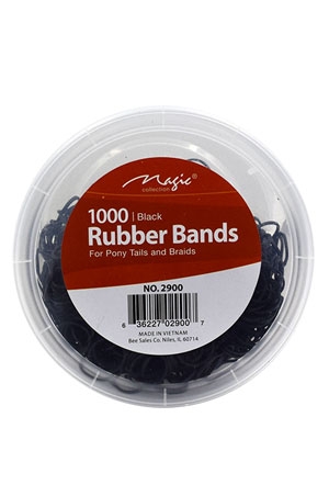 [MC02900] Magic Rubber Band #2900Black (1000pcs/jar)  -jar