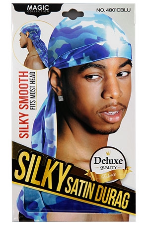 [MC89411] Magic Silky Satin Durag #4801CAMO BLUE - dz
