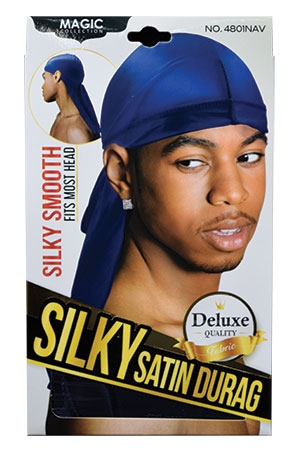 [MC04878] Magic Silky Satin Durag-Navy #4801NAV-dz