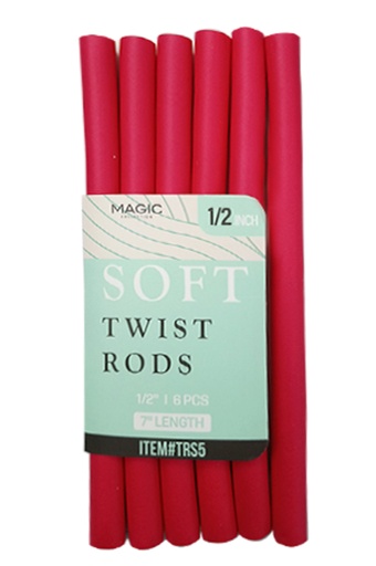 [MC24735] Magic Soft Twist Rods 1/2" Red #TRS5 - pc