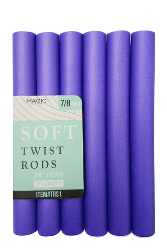 [MC24731] Magic Soft Twist Rods 7/8" Purple #TRS1 - pc