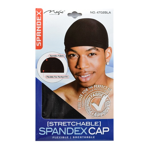 [MC04702] Magic Spandex Cap #4702BLA -dz