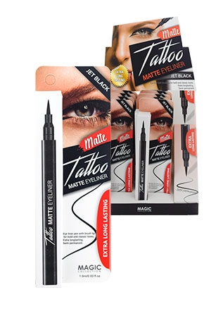 [MC24222] Magic Tattoo Matte Eyeliner [Jet Black] #EYE1009M(12pc/ds)-ds