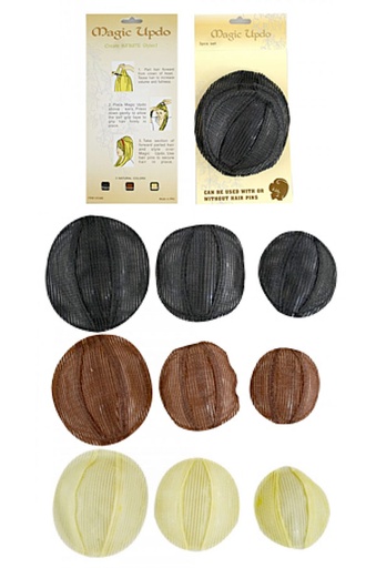 [MG21838] Magic Updo 3pcs Set #5128K Black -set