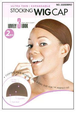 [MC22225] Magic Wig Cap #2225 Dark Brown -dz