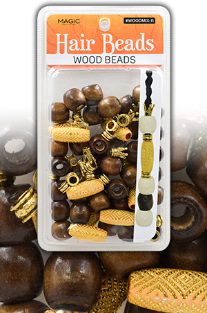 [MC12840] Magic Wood Bead Mix Design-11-pc