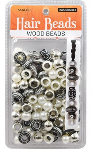 [MC12831] Magic Wood Bead Mix Design-2-pc