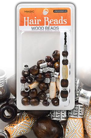 [MC12837] Magic Wood Bead Mix Design-8-pc