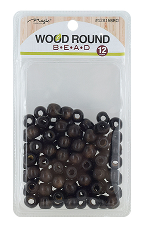 [MC19430] Magic Wood Bead(M)-D.Brown #12816BRO-pc