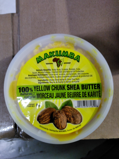 [MKU77189] Makumba 100% Shea Butter Yellow Chunk (8oz) #8
