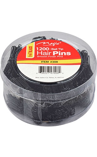 [MC47006] Magic Collection Hair Pin 1 3/4" -Black(1200) #308-jar