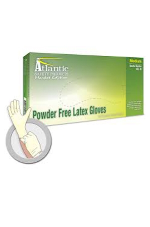[ATL01091] Atlantic Powder Free Latex Gloves [Small] (100pc) #MEL441-S