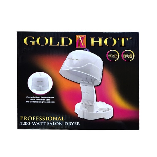 [GDH01170] Gold'N Hot 1200 W Hard Bonnet Hair Dryer #GH9271