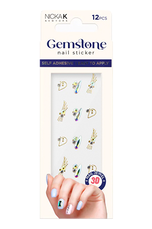 NK Gemstone Nail Sticker 11-pc