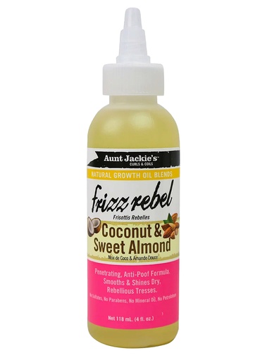 [AJA69006] Aunt Jackie's Natural Growth Oil Frizz Rebel-Coconut& (4 oz) #28 **(Special Sales)**