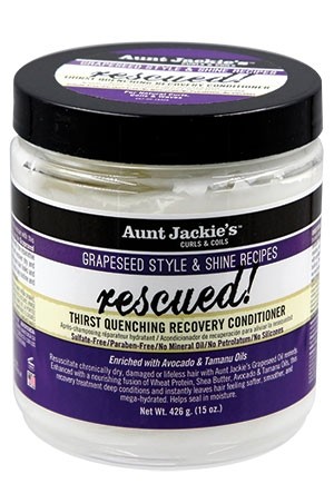 [AJA65715] Aunt Jackies Grapeseed Rescuedd Conditioner (15oz) #33