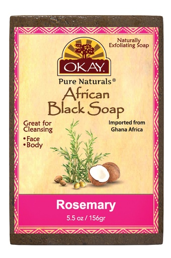 [OKA01817] Okay African Black Soap Rosemary (5.5oz) #106