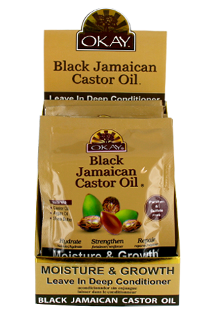 [OKA01659] Okay Black Jamaican Castor Oil Conditioner[1.5oz/12pk/dp]#46