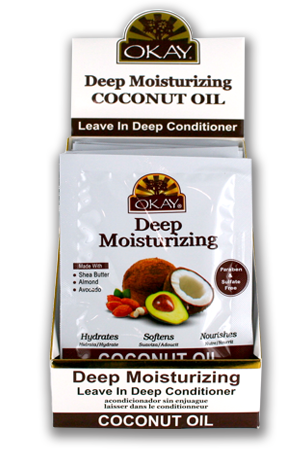 [OKA01829] Okay Coconut Oil Leave-in Deep Conditioner[1.5oz/12pk/dp]#47