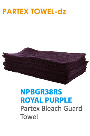 [PAX03038] Partex Beach Guard Towel #NPBGR38RS Royal Purple -dz