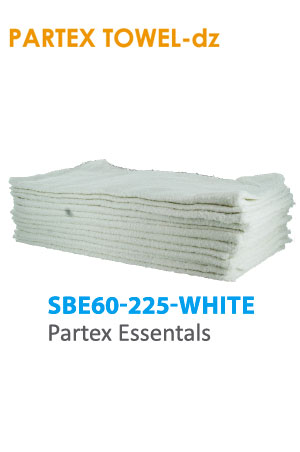 [PAX01060] Partex Essentals Towel #SBE60-225 White -dz