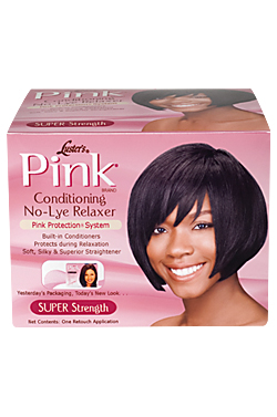 [PIN00545] Pink No-Lye Relaxer Kit (1 Retouch) - Super #2A