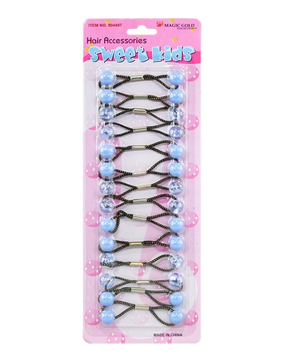 [MG91611] Magic Gold Bubble Round #904497 Clear/Blue Mix -pc