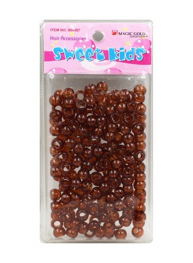 Magic Gold Plastic Bead (S) #1614 Crystal Brown -pc