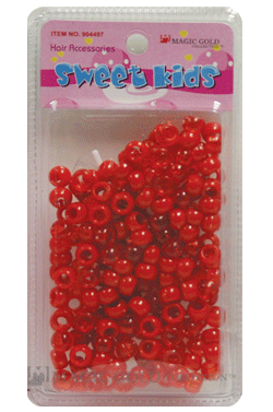 [MG91982] Magic Gold Plastic Bead (S) #1982 Red/Crystal Red -pc