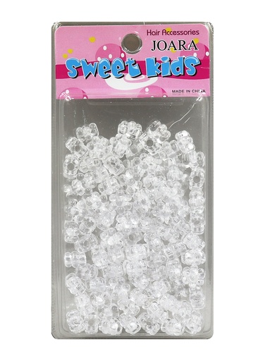 Magic Gold Plastic Bead Flower #1661 Clear -pc